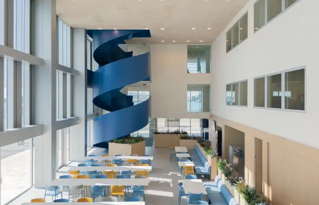Stairs inside Lanzadera